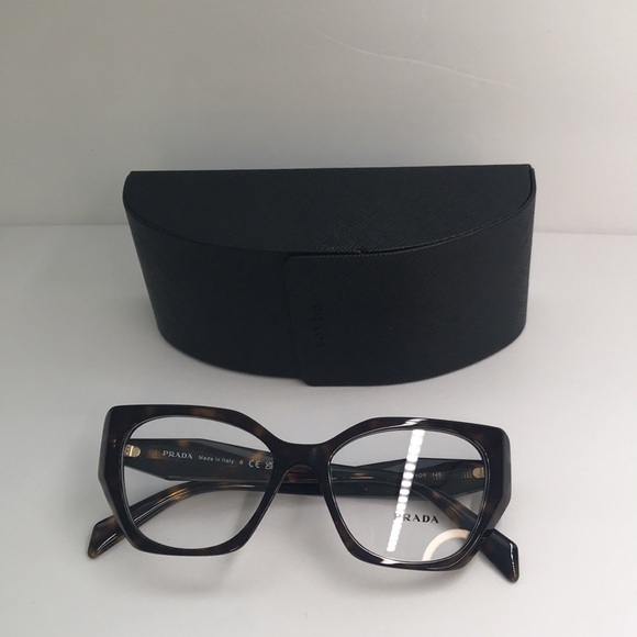 New Authentic Prada Demo Butterfly Ladies Eyeglasses PR 18WV 2AU1O1 52. - Picture 10 of 15